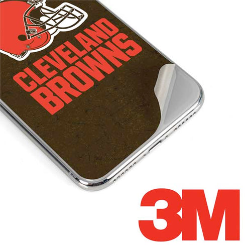 NFL Cleveland Browns Distressed iPhone XS Max Skin
