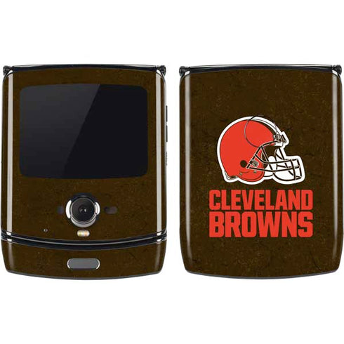 NFL Cleveland Browns Distressed Motorola RAZR Skin