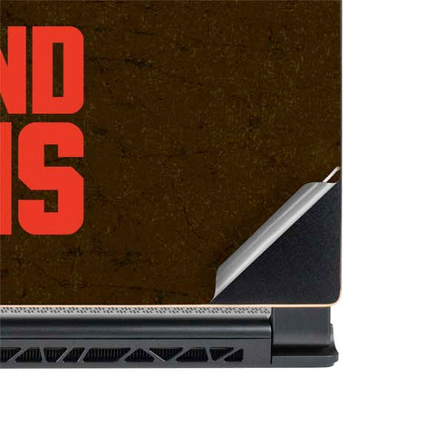 NFL Cleveland Browns Distressed MSI GS65 Stealth Laptop Skin