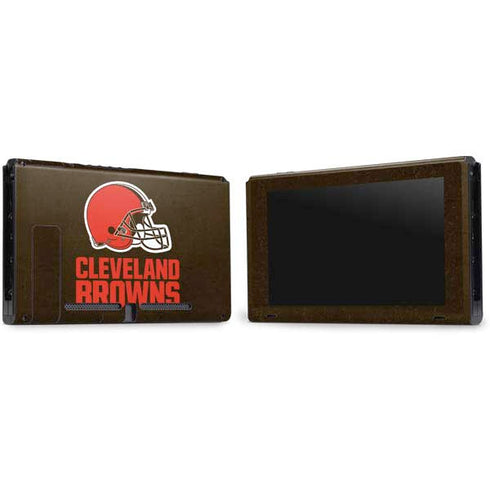 NFL Cleveland Browns Distressed Nintendo Switch Bundle Skin