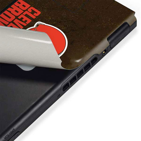 NFL Cleveland Browns Distressed Nintendo Switch Bundle Skin