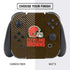 NFL Cleveland Browns Distressed Nintendo Switch Bundle Skin
