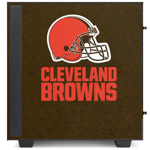 NFL Cleveland Browns Distressed NZXT H510 Compact ATX Mid-Tower Case Skin