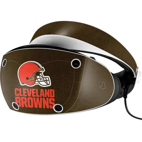 NFL Cleveland Browns Distressed PlayStation VR2 Skin