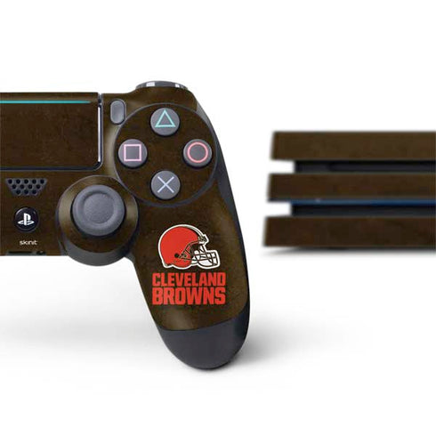 NFL Cleveland Browns Distressed PS4 Pro Bundle Skin