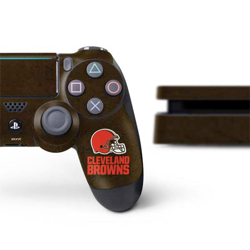 NFL Cleveland Browns Distressed PS4 Slim Bundle Skin
