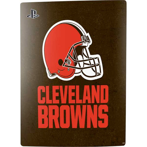 NFL Cleveland Browns Distressed PS5 Digital Edition Console Skin