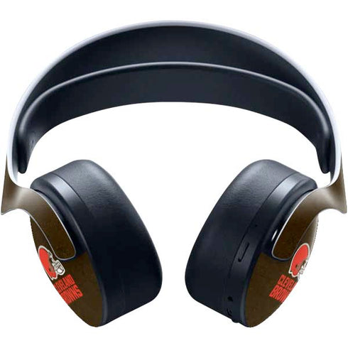 NFL Cleveland Browns Distressed PULSE 3D Wireless Headset for PS5 Skin