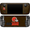 NFL Cleveland Browns Distressed Steam Deck Handheld Gaming Computer Skin