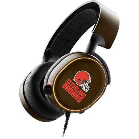 NFL Cleveland Browns Distressed SteelSeries Arctis 5 Skin