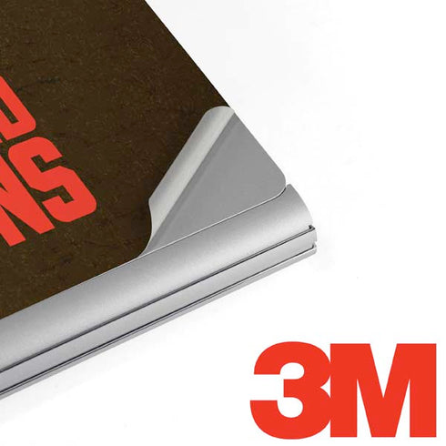 NFL Cleveland Browns Distressed Surface Book 2 15in Skin