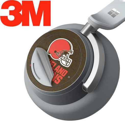 NFL Cleveland Browns Distressed Surface Headphones Skin