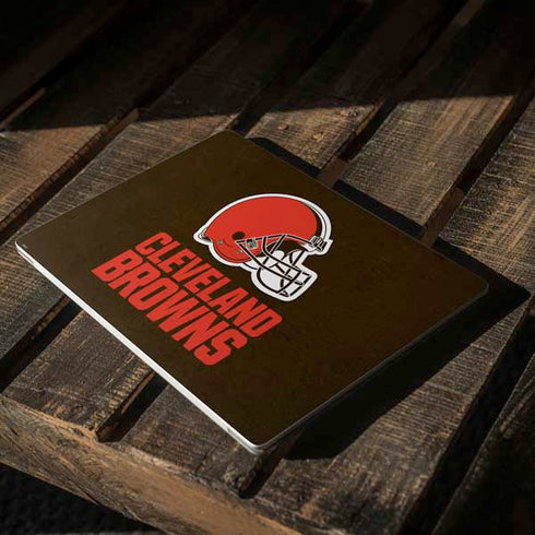 NFL Cleveland Browns Distressed Surface Laptop 2 Skin