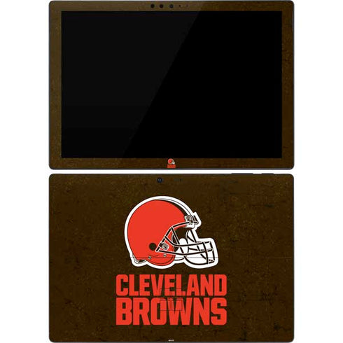 NFL Cleveland Browns Distressed Surface Pro 7 Skin
