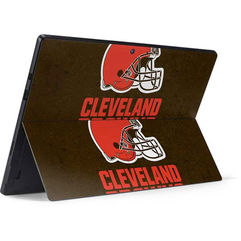 NFL Cleveland Browns Distressed Surface Pro 7 Skin