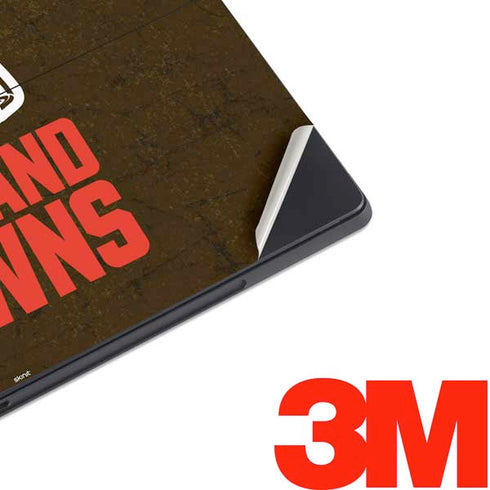 NFL Cleveland Browns Distressed Surface Pro 7 Skin
