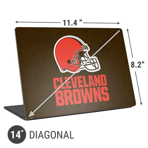 NFL Cleveland Browns Distressed Universal Laptop 14in (11.4 x 8.2in) Skin