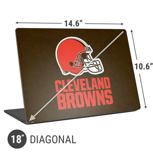 NFL Cleveland Browns Distressed Universal Laptop 18in (14.6 x 10.6in) Skin