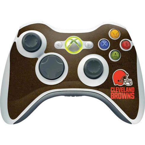 NFL Cleveland Browns Distressed Xbox 360 Wireless Controller Skin