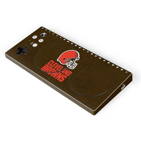 NFL Cleveland Browns Distressed Xbox Adaptive Controller Skin