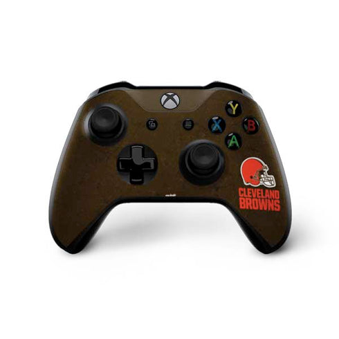 NFL Cleveland Browns Distressed Xbox One X Bundle Skin