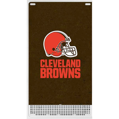 NFL Cleveland Browns Distressed Xbox Series S Console Skin