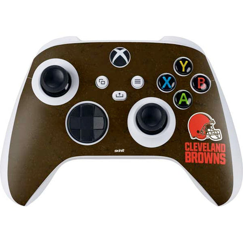 NFL Cleveland Browns Distressed Xbox Series S Controller Skin