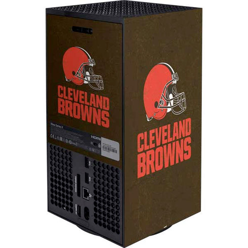 NFL Cleveland Browns Distressed Xbox Series X Bundle Skin