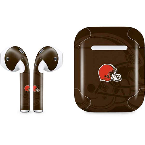 NFL Cleveland Browns Double Vision Apple AirPods Skin