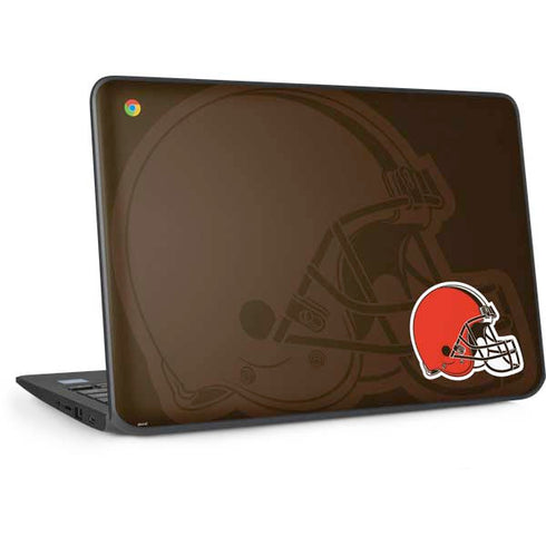 NFL Cleveland Browns Double Vision HP Chromebook Skin