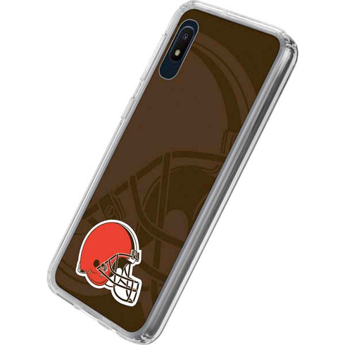 NFL Cleveland Browns Double Vision Galaxy A10e Clear Case