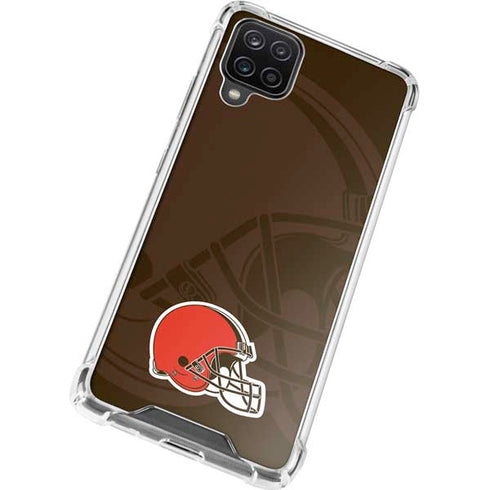 NFL Cleveland Browns Double Vision Galaxy A12 Clear Case