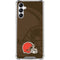 NFL Cleveland Browns Double Vision Galaxy A14 5G Clear Case