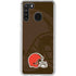 NFL Cleveland Browns Double Vision Galaxy A21 Clear Case