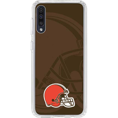 NFL Cleveland Browns Double Vision Galaxy A50 Clear Case