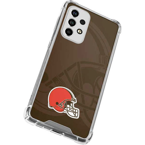 NFL Cleveland Browns Double Vision Galaxy A53 5G Clear Case
