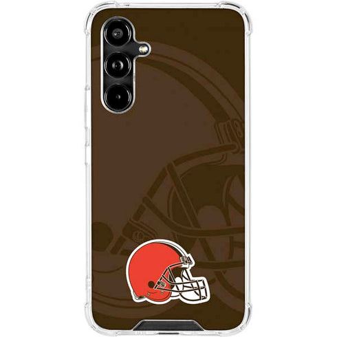NFL Cleveland Browns Double Vision Galaxy A54 5G Clear Case