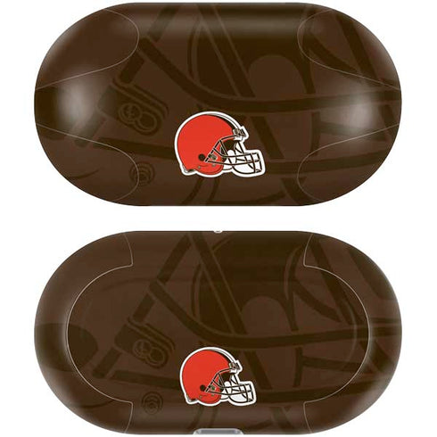 NFL Cleveland Browns Double Vision Galaxy Buds Plus Skin