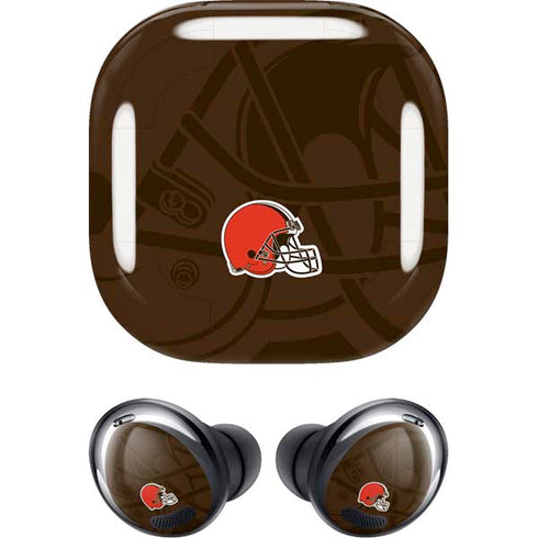 NFL Cleveland Browns Double Vision Galaxy Buds Pro Skin
