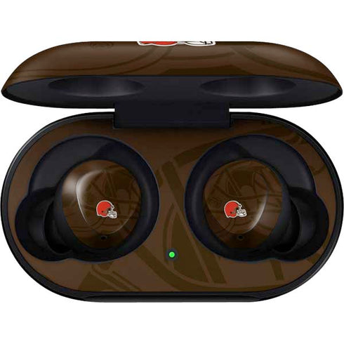 NFL Cleveland Browns Double Vision Galaxy Buds Skin