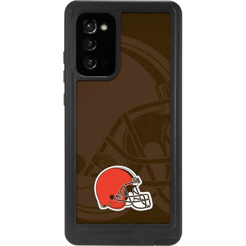 NFL Cleveland Browns Double Vision Galaxy Note20 5G Waterproof Case