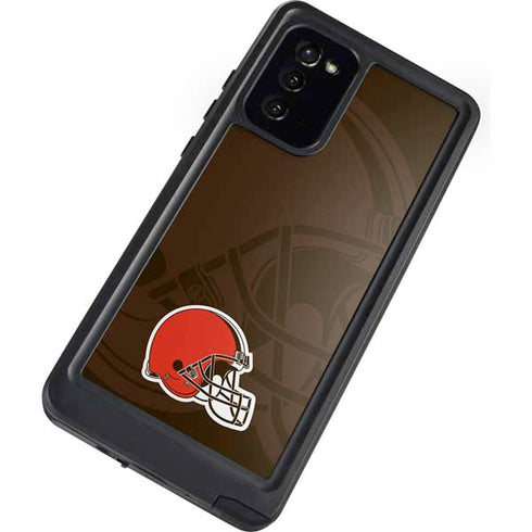 NFL Cleveland Browns Double Vision Galaxy Note20 5G Waterproof Case