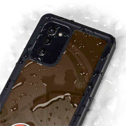 NFL Cleveland Browns Double Vision Galaxy Note20 5G Waterproof Case