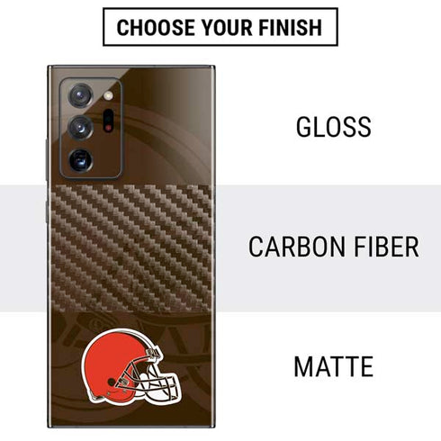 NFL Cleveland Browns Double Vision Galaxy Note20 Ultra 5G Skin