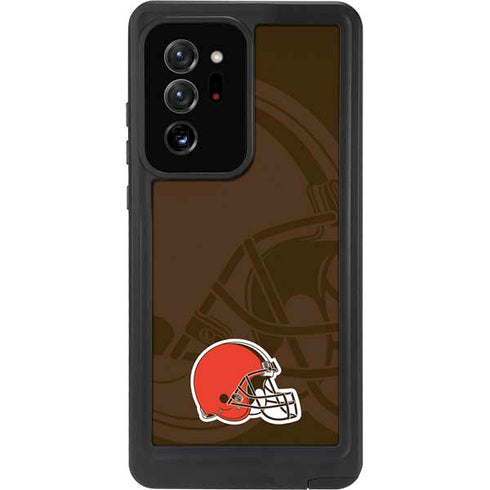 NFL Cleveland Browns Double Vision Galaxy Note20 Ultra 5G Waterproof Case