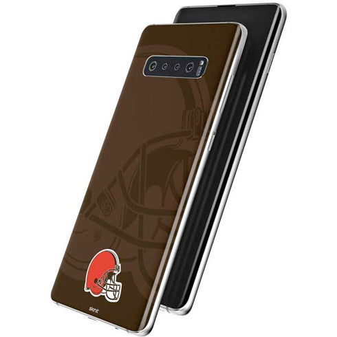 NFL Cleveland Browns Double Vision Galaxy S10 Plus Skin