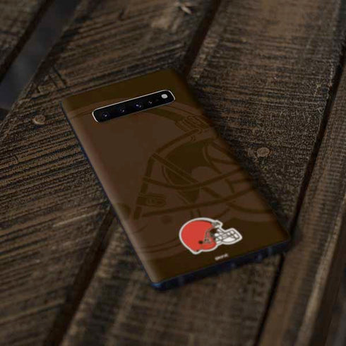NFL Cleveland Browns Double Vision Galaxy S10 Plus Skin