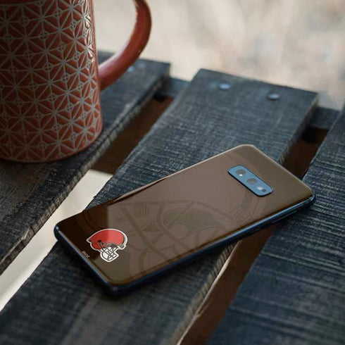 NFL Cleveland Browns Double Vision Galaxy S10e Skin