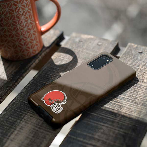 NFL Cleveland Browns Double Vision Galaxy S20 Pro Case