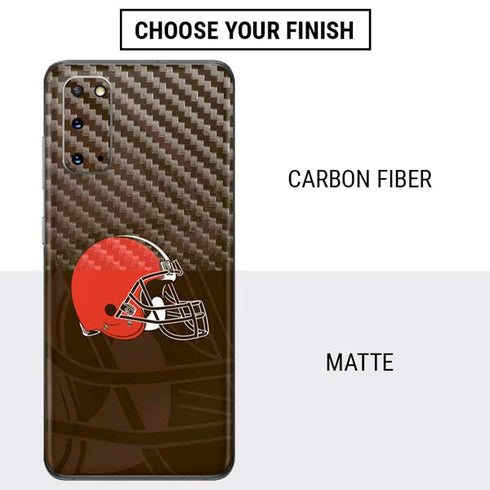 NFL Cleveland Browns Double Vision Galaxy S20 Skin